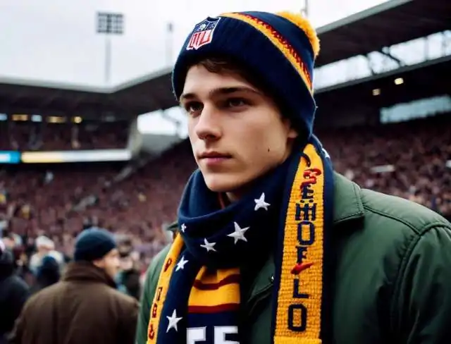 scarf embroidery football