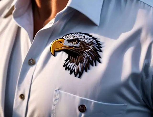 shirt embroidery eagle