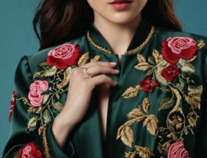 silk fabric womans jacket