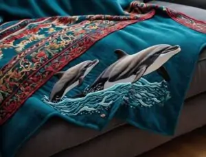 wool fabric throw blanket