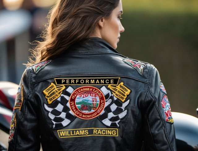 embroidered jacket racing