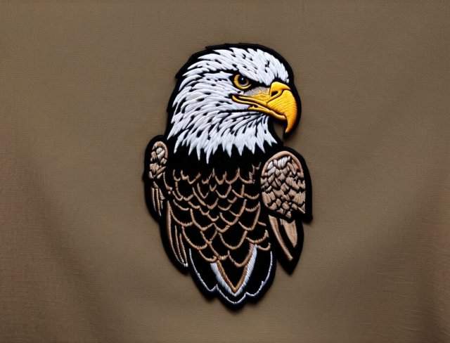 embroidery digitizing eagle patch