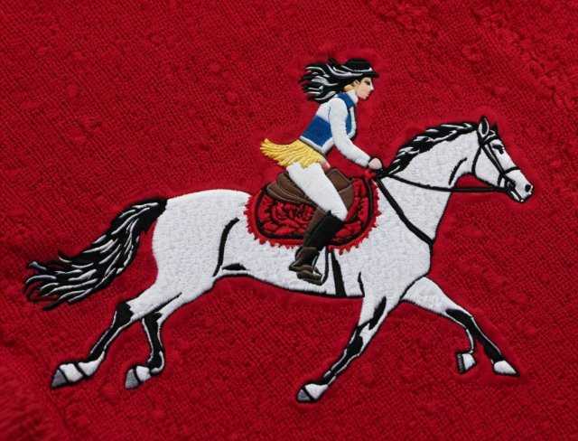 embroidery digitizing horse