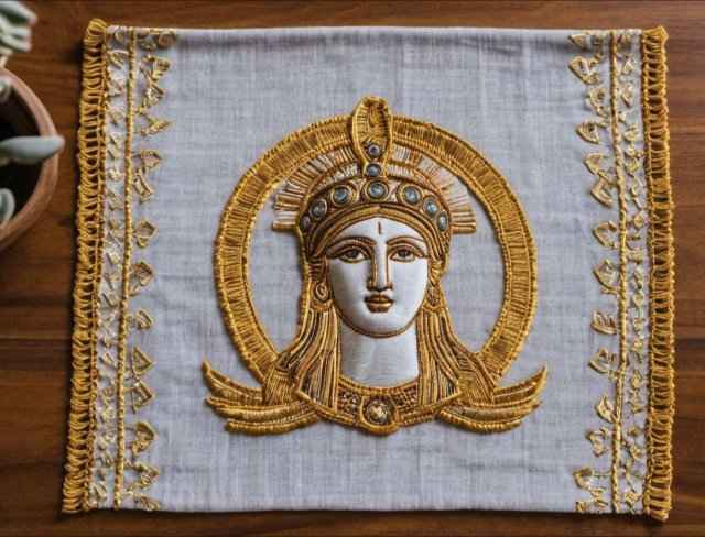 embroidered fantasy athena