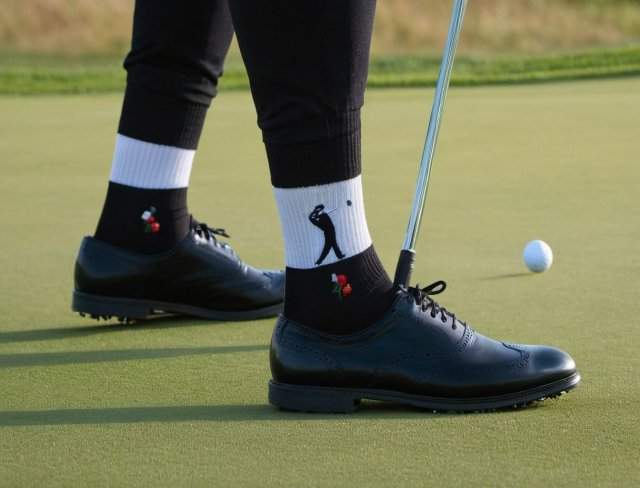 embroidered sock golf