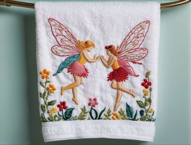 fantasy embroidery fairies