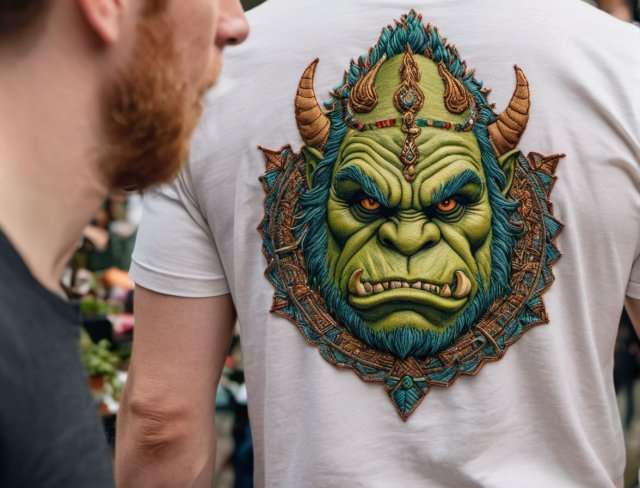 fantasy embroidery ogre