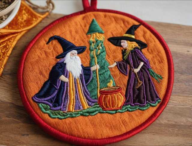 fantasy embroidery wizard