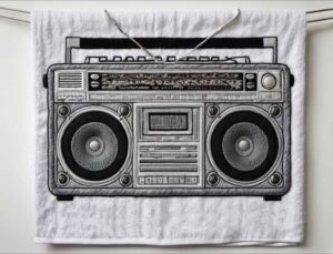 retro design boombox