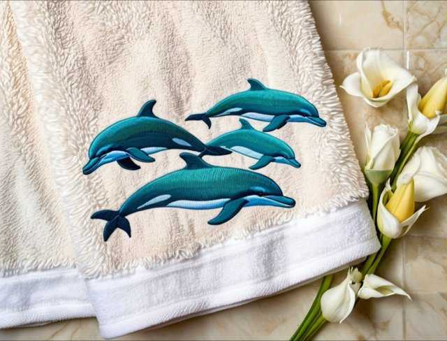 bath towel embroidery