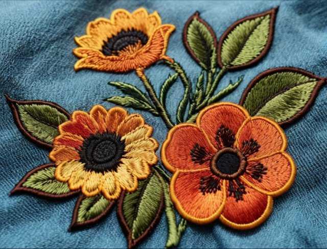embroidered applique detailed