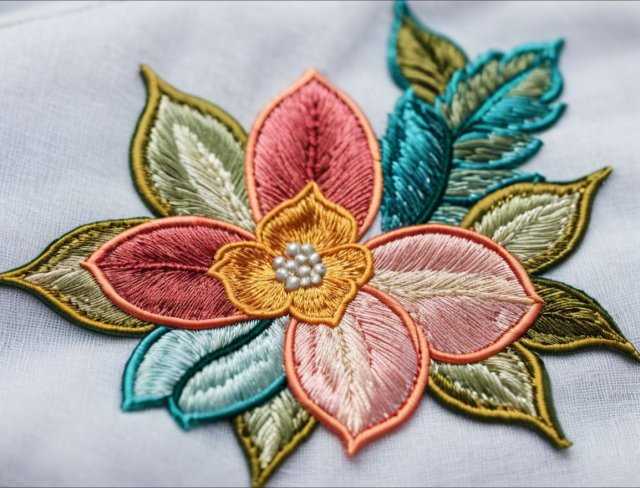 embroidered applique fancy