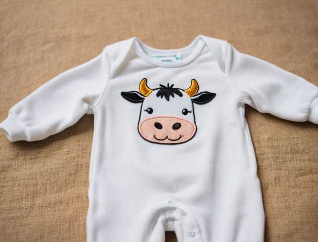 embroidered baby attire sleepsuit