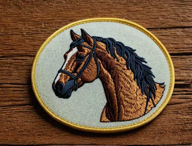 embroidered patch horse