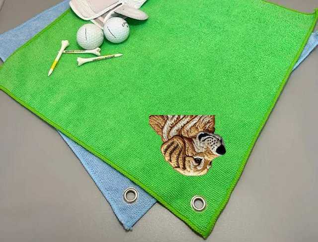 golf towel embroidery