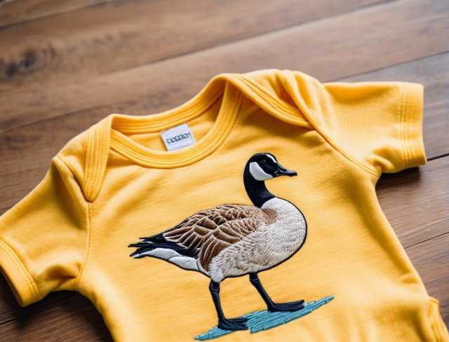 goose onesie embroidery