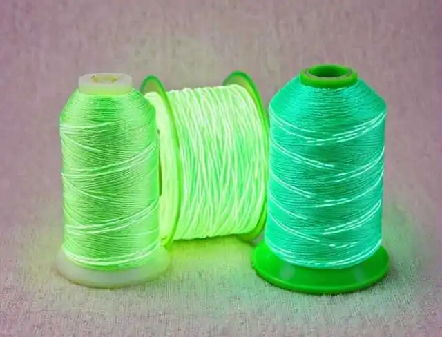 green glow in the dark embroidery thread