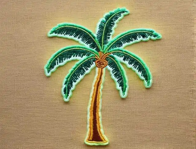 palm tree glow in the dark embroidery thread