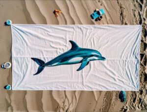 beach towel embroidery