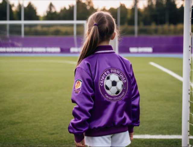 purple satin jacket embroidery