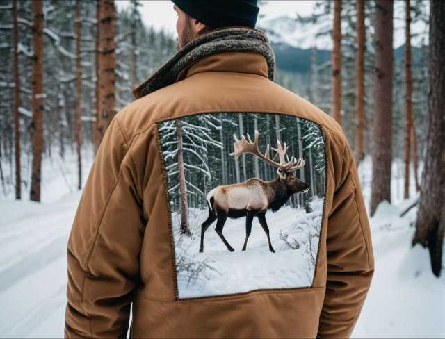 surreal embroidery caribou