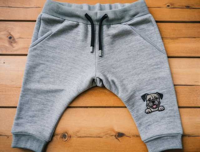 sweatpants upcycle embroidery