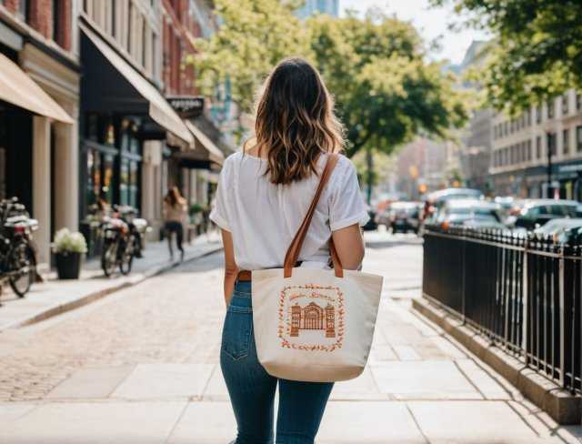 desginer tote bag embroidery