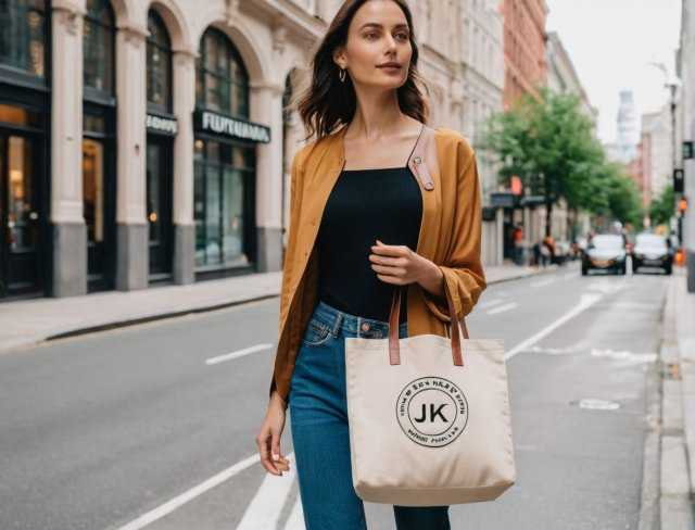 logo tote bag embroidery