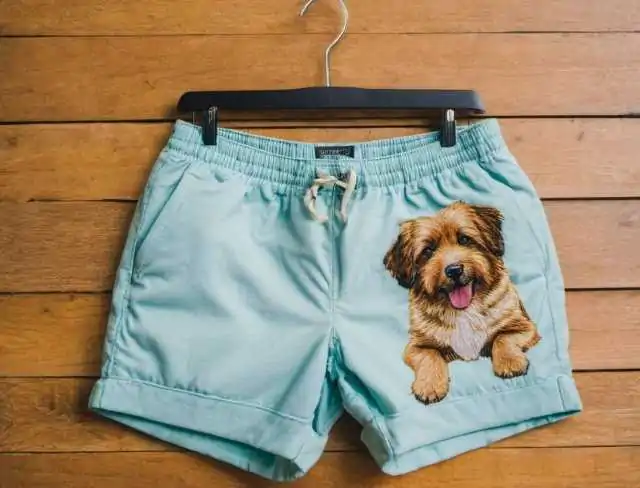 shorts with uv resistant thread