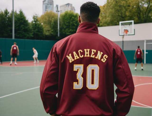 basketball soft shell jacket embroidery