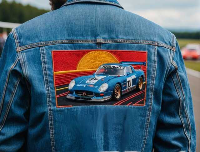 denim jacket layer embroidery