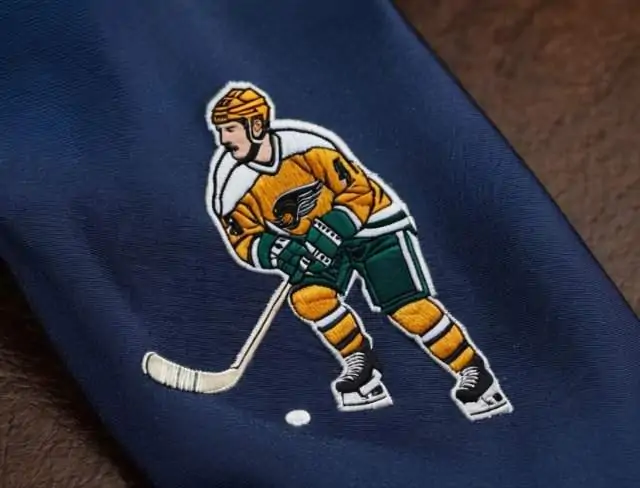 hockey gradient thread embroidery
