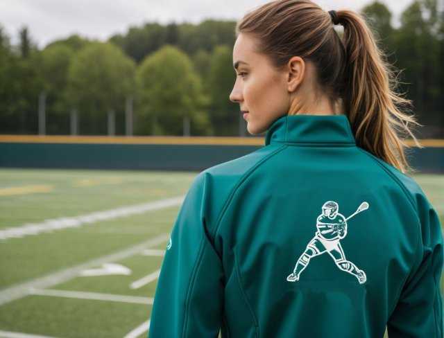 lacrosse soft shell jacket embroidery