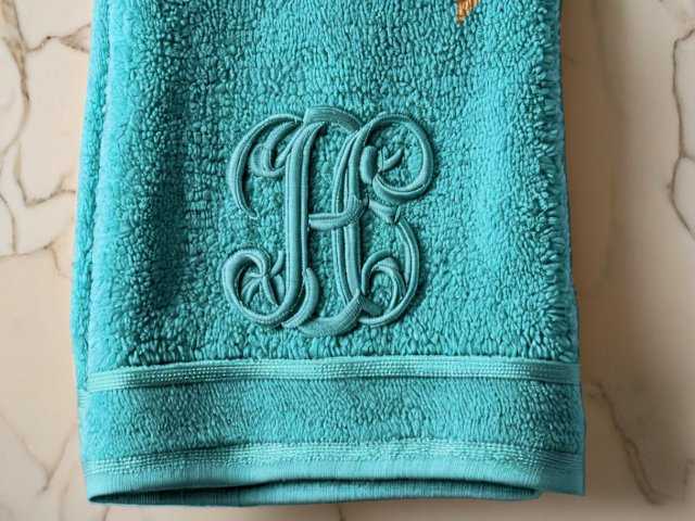 monogram embroidery resizing