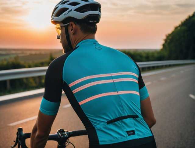 reflective thread cycling shirt