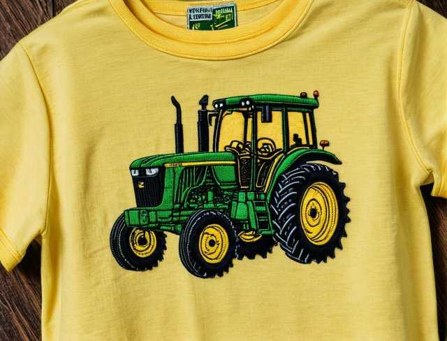 tractor metallic thread embroidery