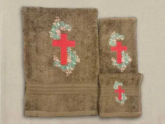 Custom Embroidered Christian Towel Set
