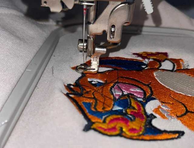 machine embroidery push and pull compensation