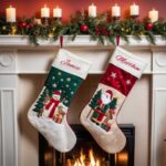 embroidered christmas stockings