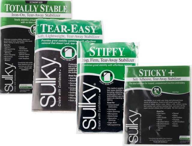 sulky tear-away stabilizers