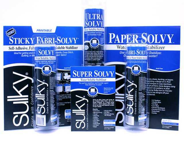 sulky wash-away stabilizer