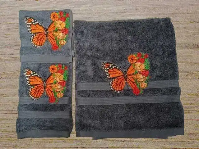 Monarch Butterfly Towel set
